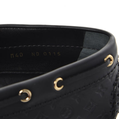 Louis Vuitton Calfskin Monogram Gloria Loafers 40 Black 8 of 8