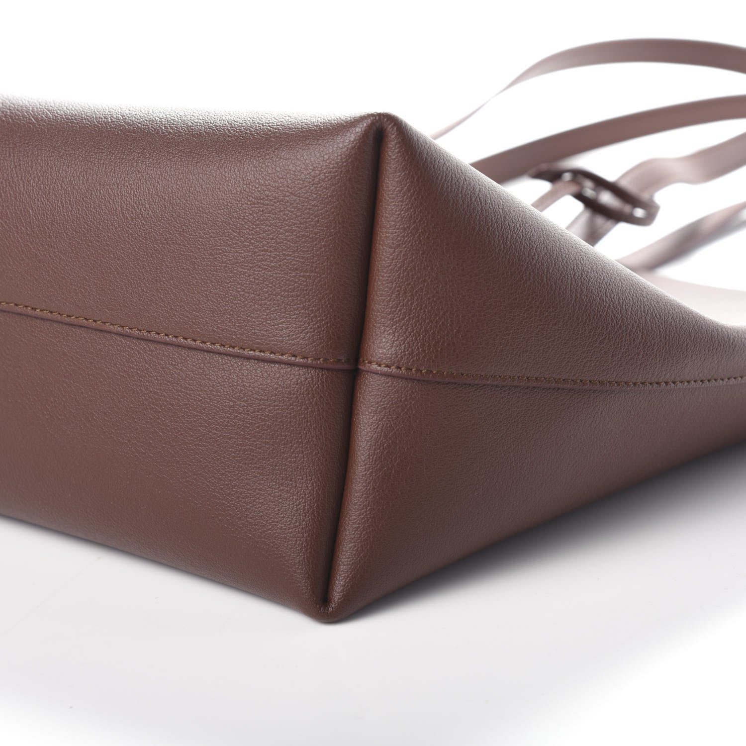Saint Laurent Calfskin Large Shopping Tote Old Brandy 9 of 9