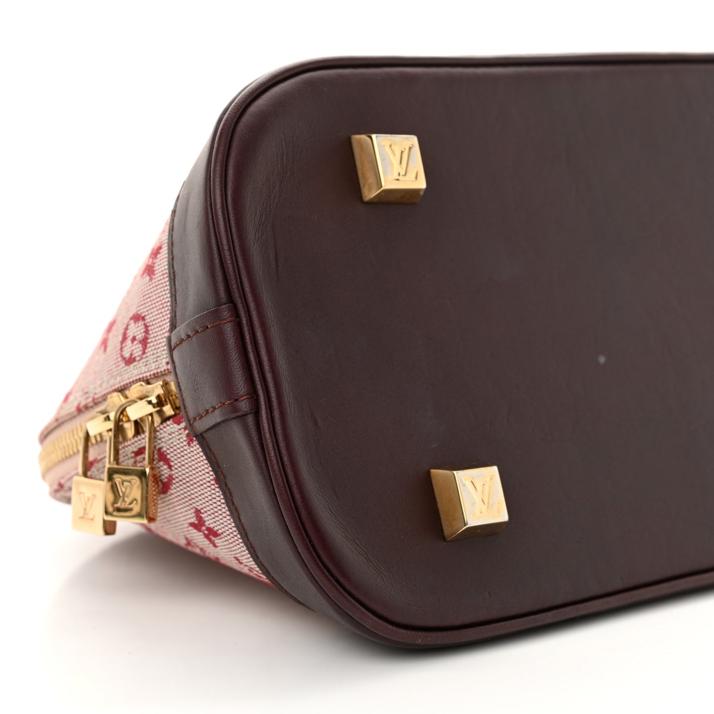 Mini Monogram Alma Long Cherry