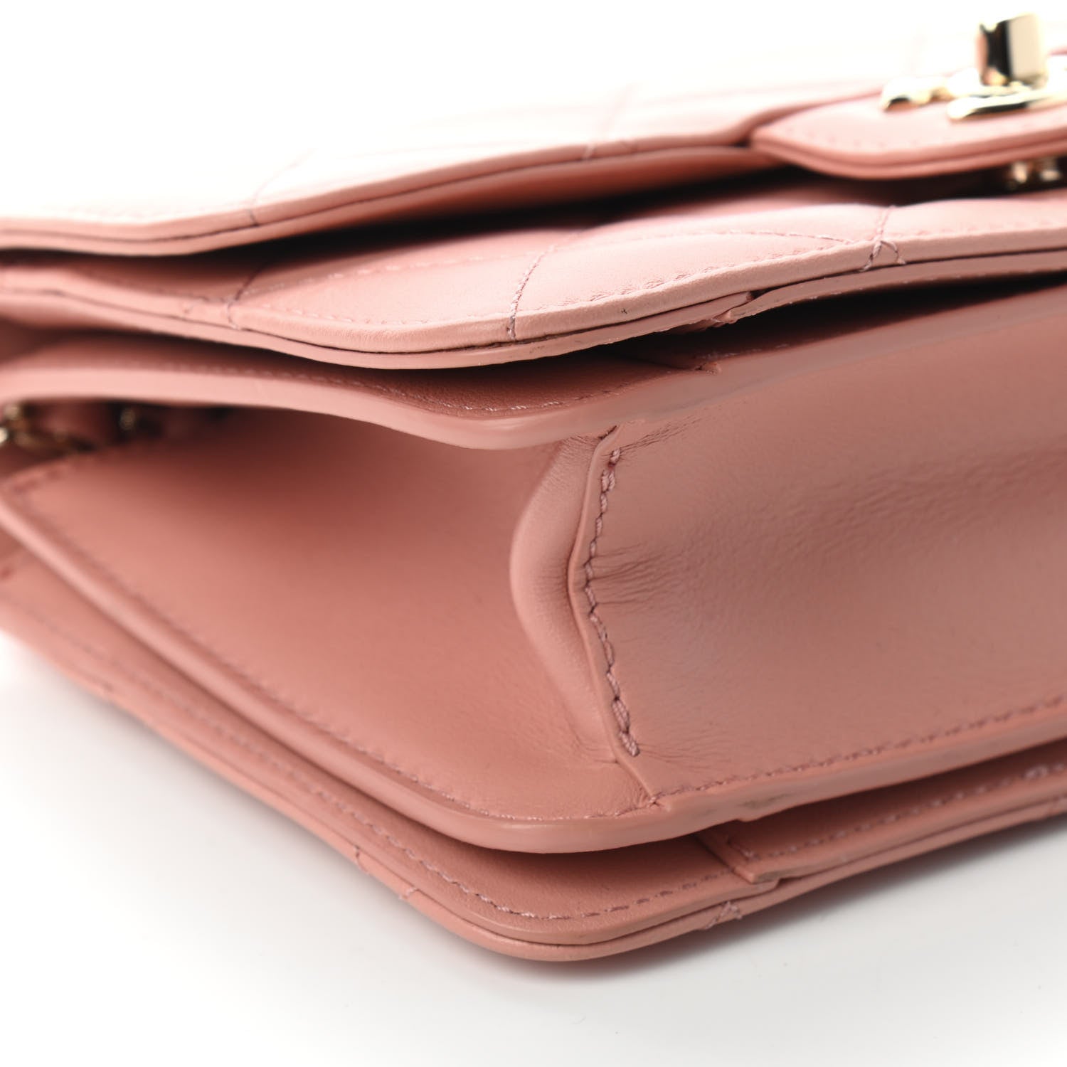 Chanel Calfskin Quilted Coco Lady Flap Dark Pink 8 of 9