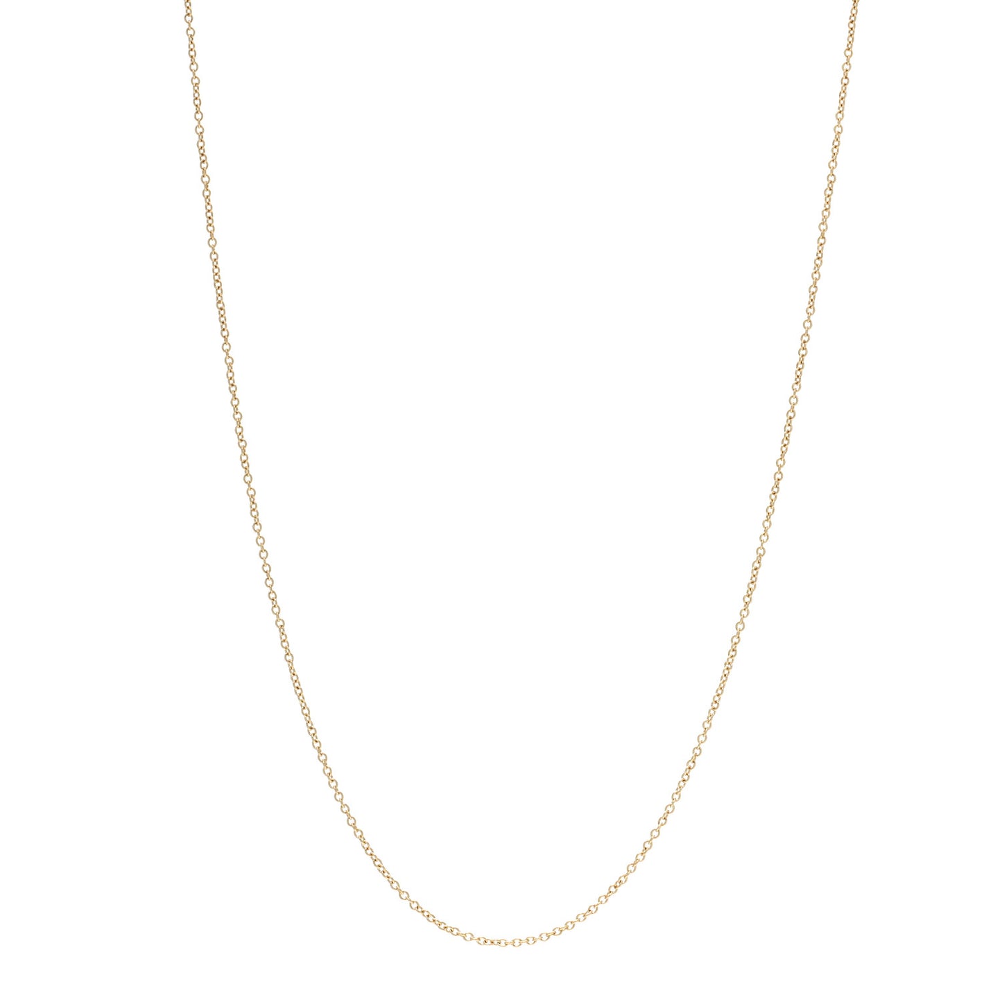 18K Yellow Gold Small Chain Necklace 20"