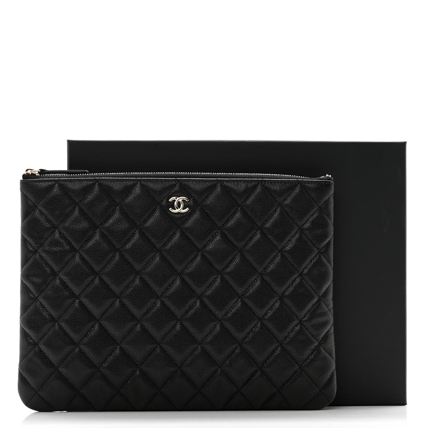 Chanel Caviar Quilted Medium Cosmetic Case Black 9 of 9
