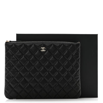 Chanel Caviar Quilted Medium Cosmetic Case Black 9 of 9