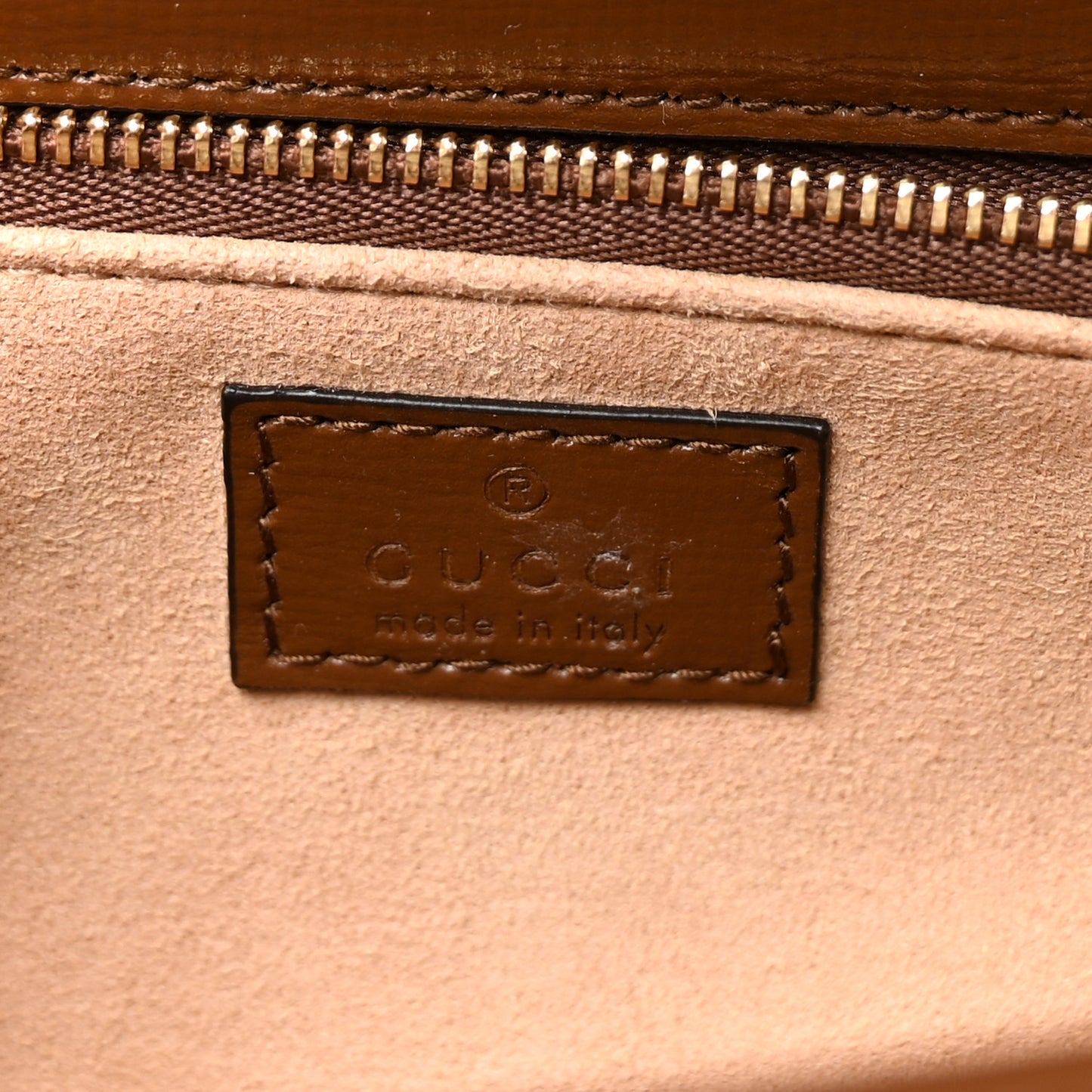 GG Supreme Monogram Azalea Calfskin Horsebit 1955 Shoulder Bag Beige Brown Sugar