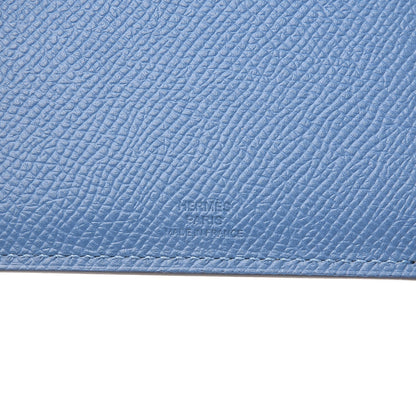 Hermes Epsom Tarmac PM Passport Holder Bleu Paradis 6 of 8