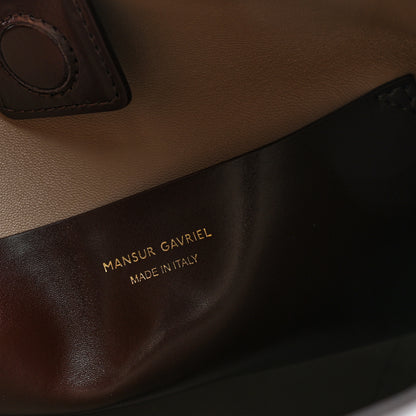 Mansur Gavriel Shiny Smooth Calfskin Small Everyday Cabas Brown 6 of 9