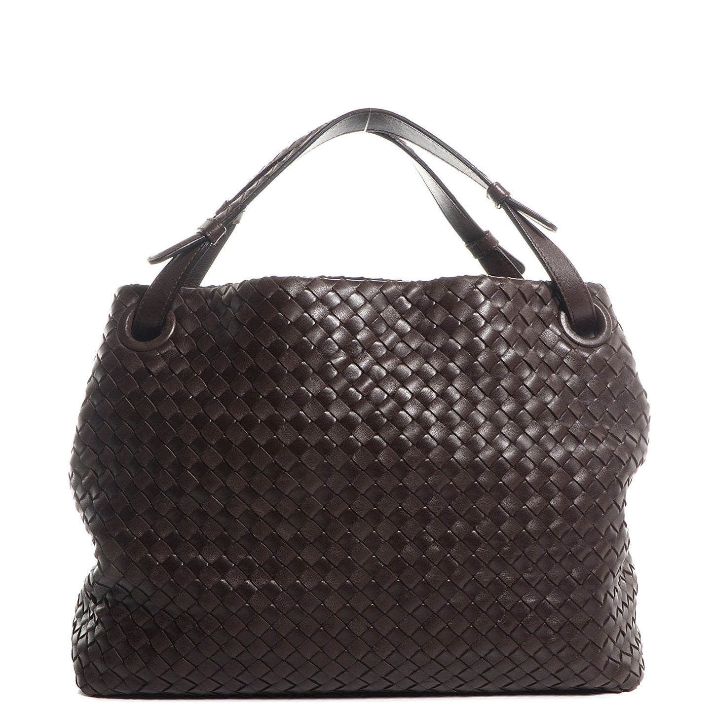 Nappa Intrecciato Tote Ebano