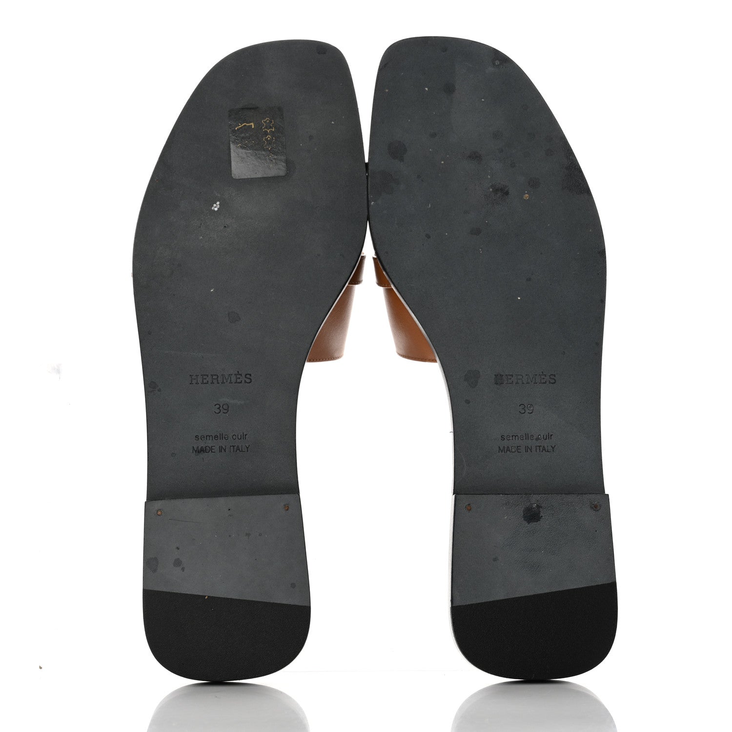 Hermes Calfskin Villa Sandals 39 Natural 5 of 9