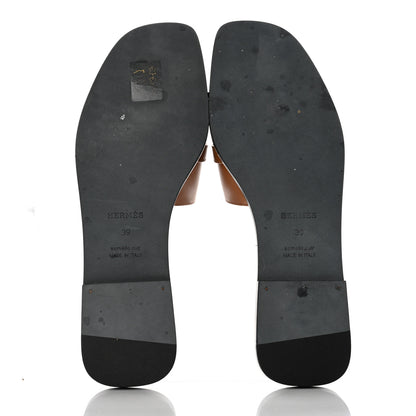 Hermes Calfskin Villa Sandals 39 Natural 5 of 9