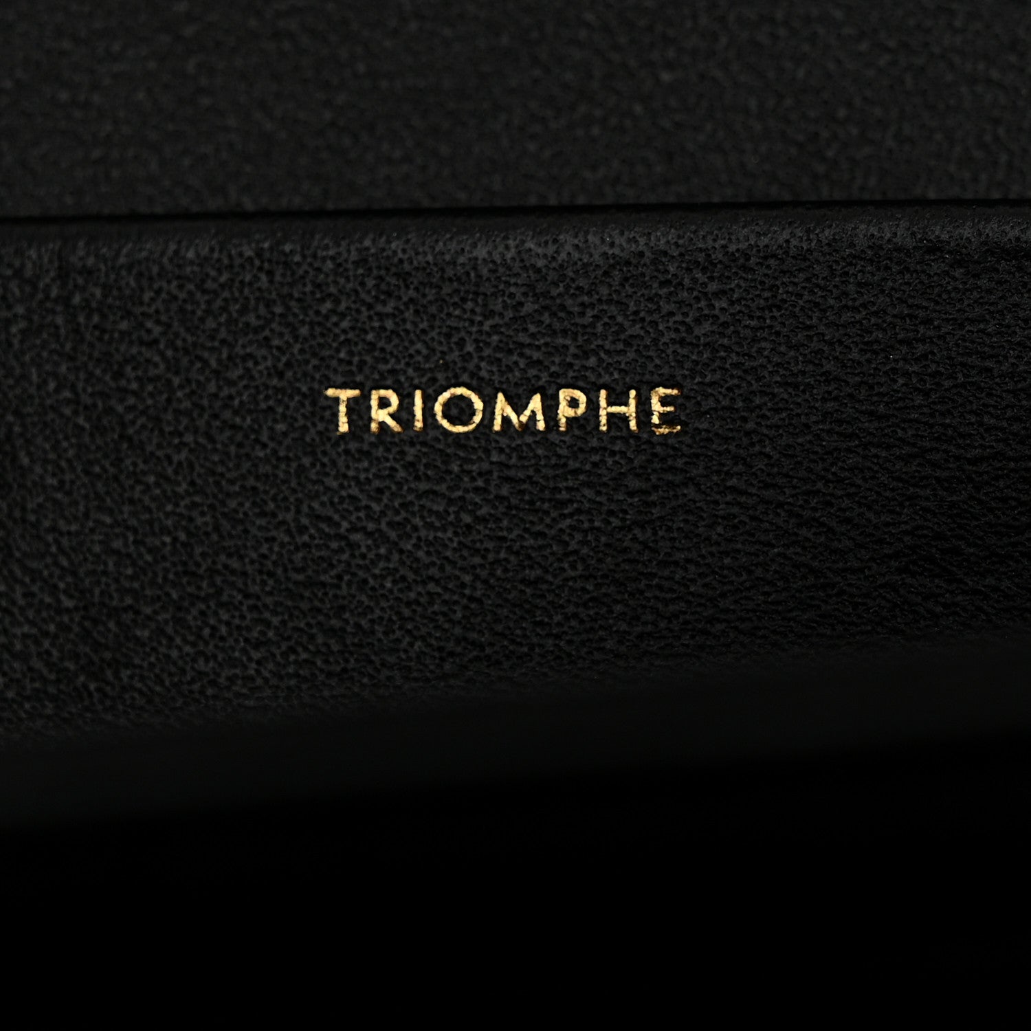 Celine Shiny Calfskin Medium Triomphe Black 6 of 11