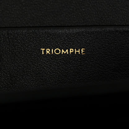 Celine Shiny Calfskin Medium Triomphe Black 6 of 11