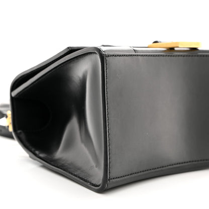Balenciaga Shiny Box Calfskin Small Hourglass Top Handle Bag Black 9 of 12