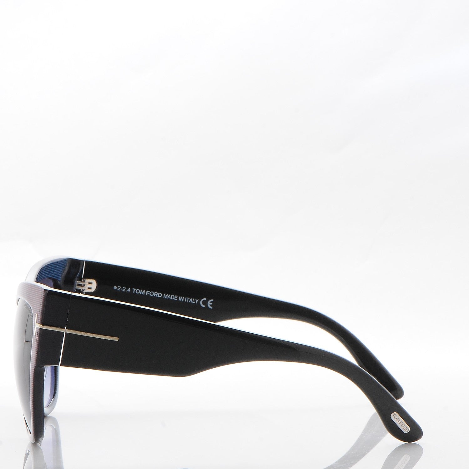 Tom Ford Acetate Anoushka Cat Eye Sunglasses TF371 Blue Multi 3 of 8