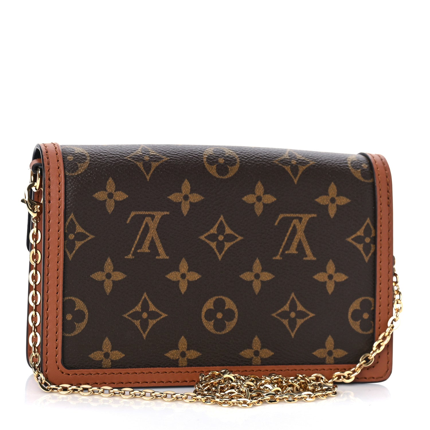 Louis Vuitton Reverse Monogram Dauphine Chain Wallet 3 of 11
