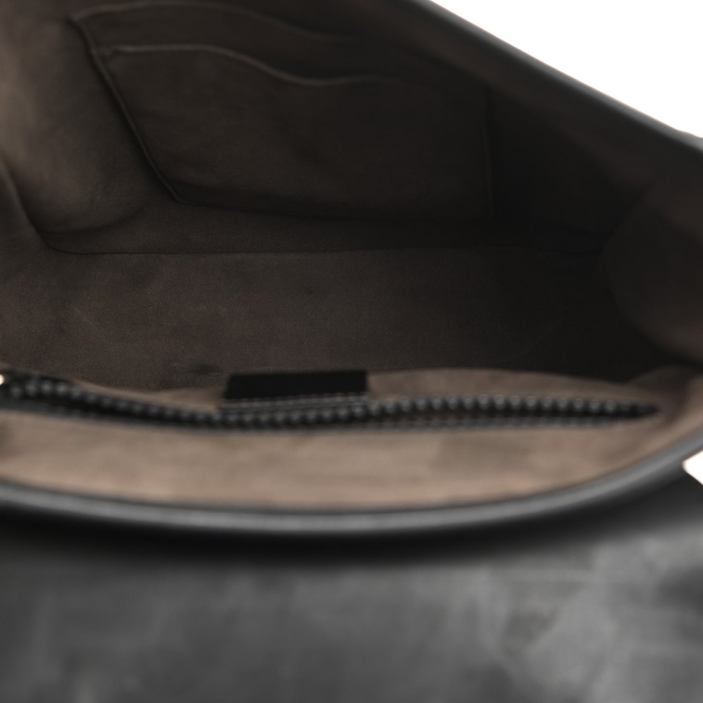 GG Supreme Monogram Single Buckle Flap Messenger Bag Beige Black