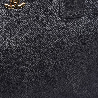Chanel Calfskin Cerf Executive Shopper Tote Black 11 of 11