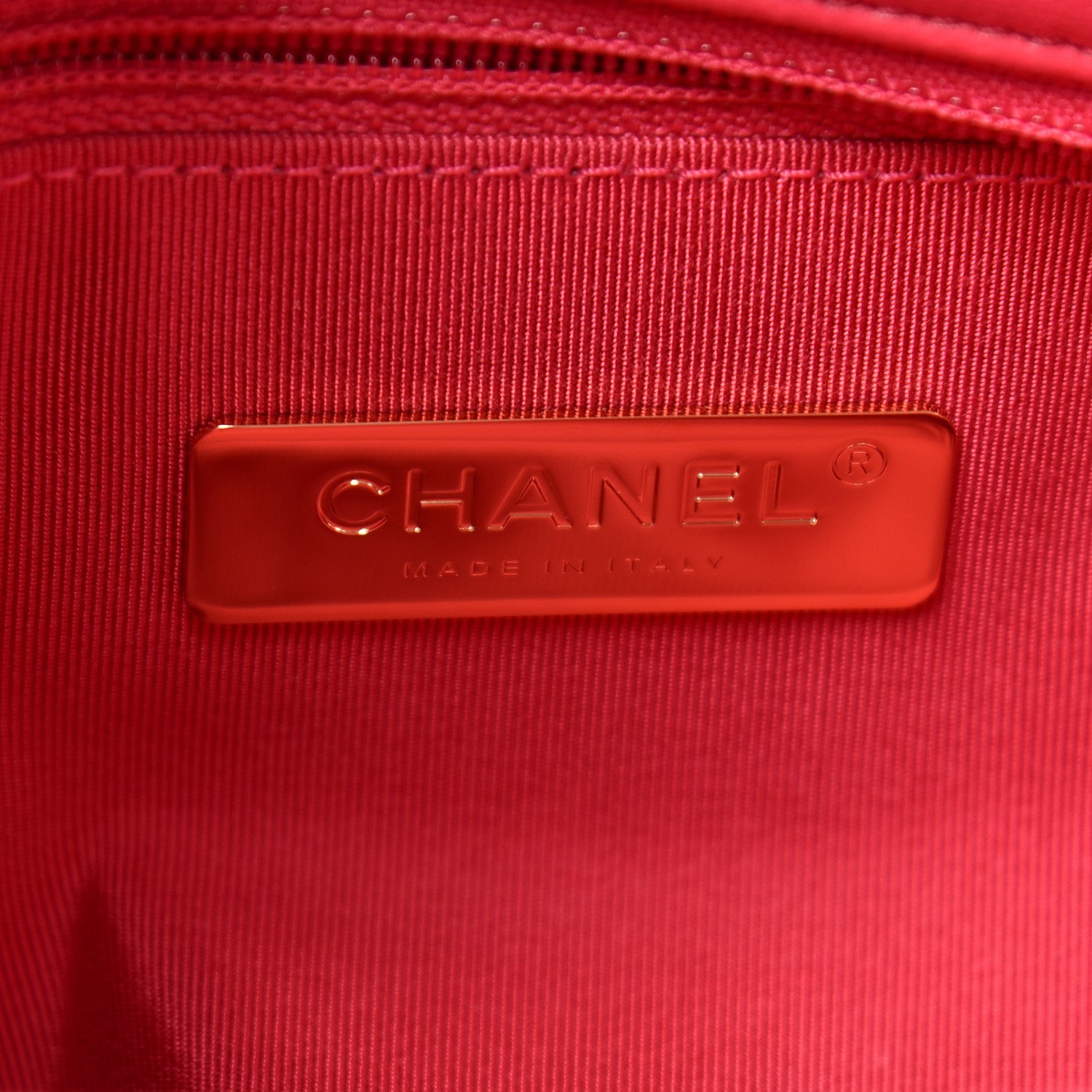 Chanel Lambskin Quilted Large Chanel 19 Flap Dark Pink 8 of 10