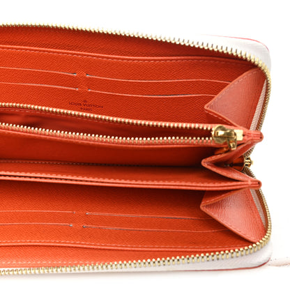 Louis Vuitton Monogram Multicolor Zippy Wallet White Orange 5 of 6