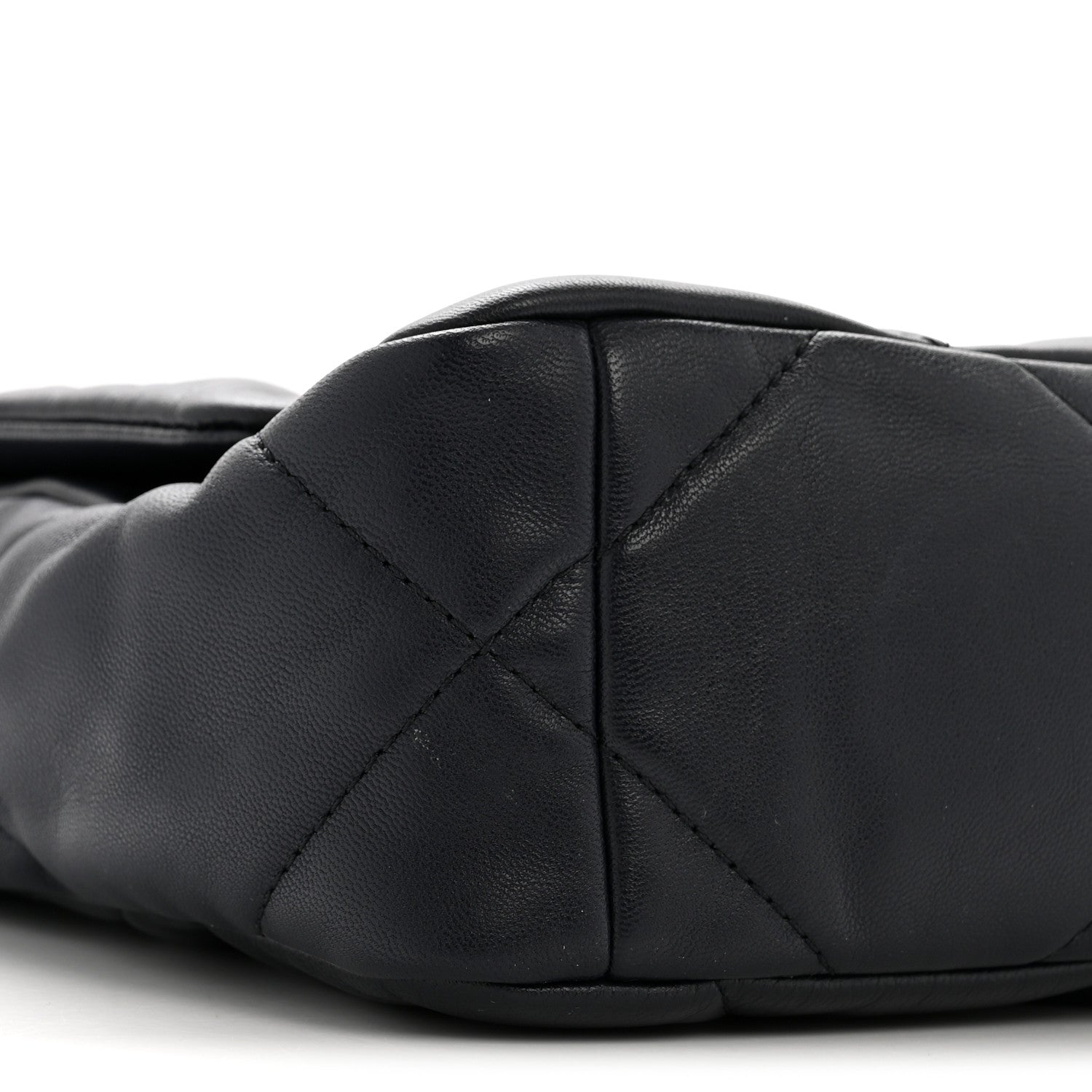 Chanel Goatskin Quilted Medium Chanel 19 Flap Navy Blue 9 of 15