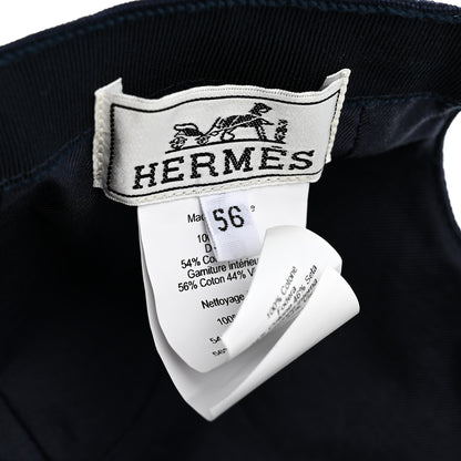 Hermes Cotton Canvas Sunshine Davis Cap 56 Marine 8 of 8