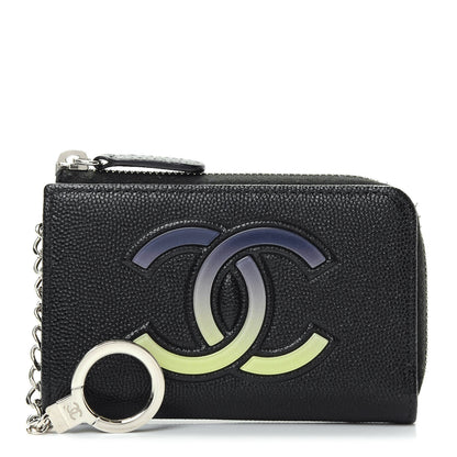 Chanel Caviar CC Key Holder Case Black 1 of 8