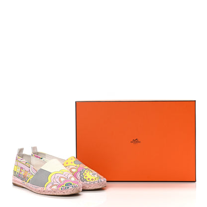 Hermes Printed Canvas Womens Espadrilles 35 Multicolor 10 of 10