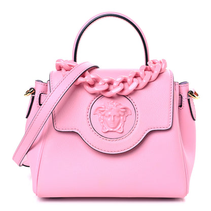 Versace Grained Calfskin Small La Medusa Top Handle Bag Pink 1 of 9