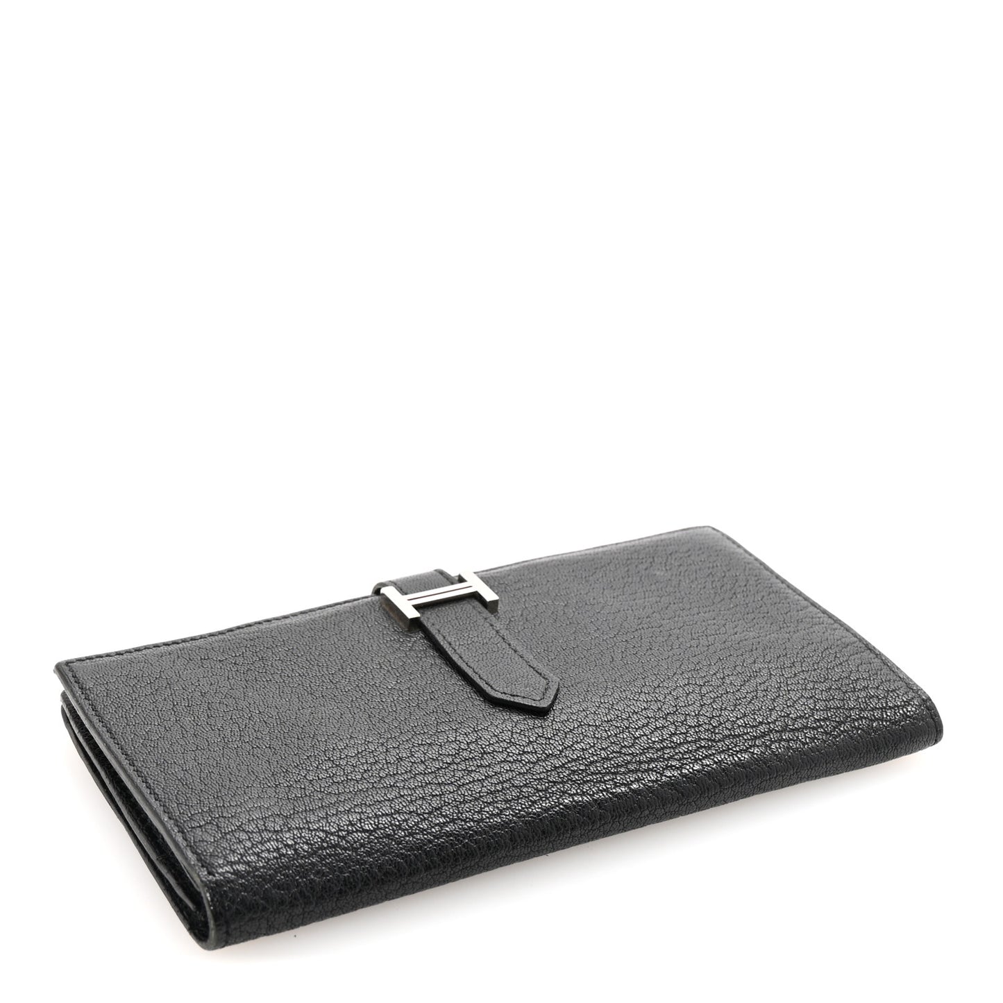 Chevre Mysore Bearn Gusset Wallet Black