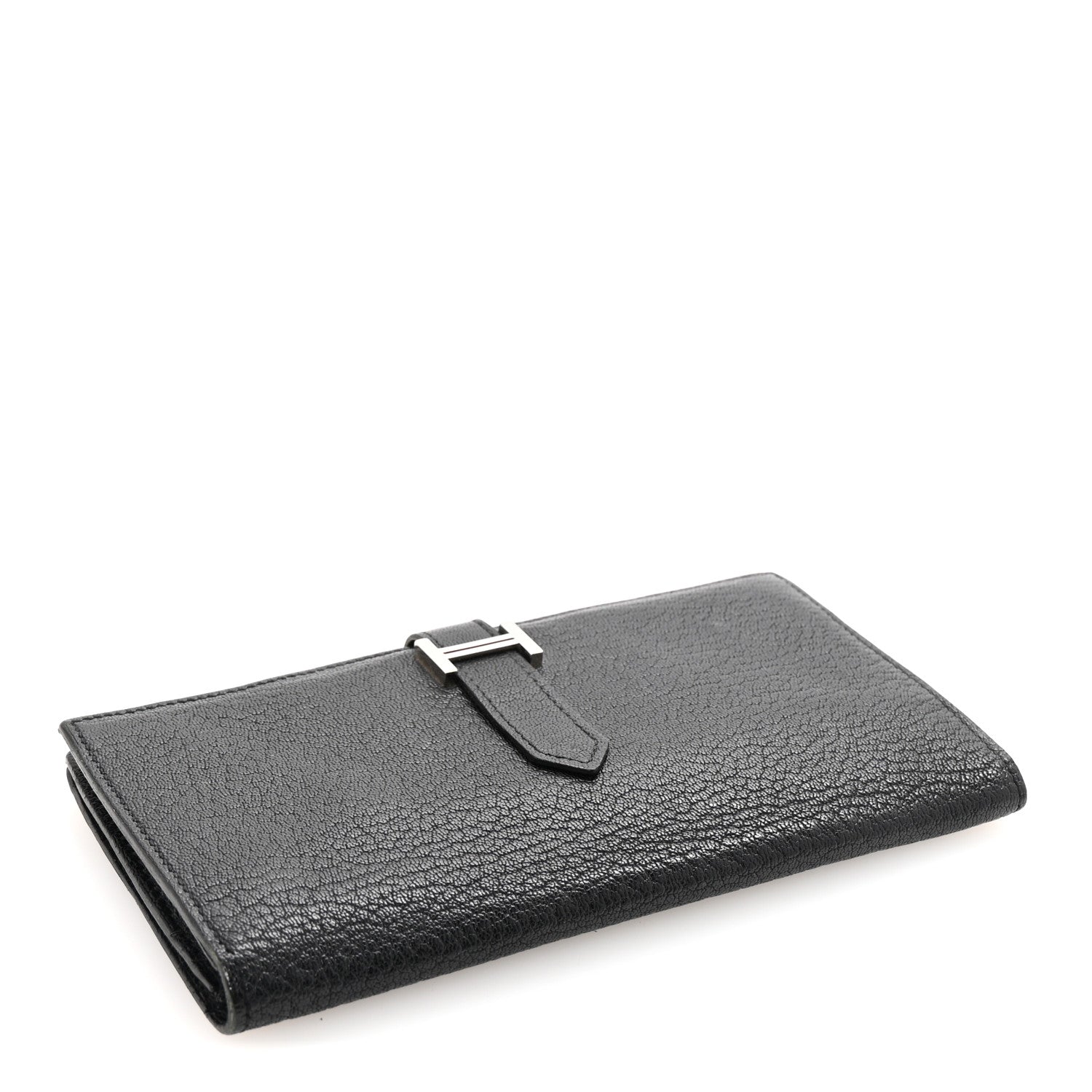 Hermes Chevre Mysore Bearn Gusset Wallet Black 4 of 8