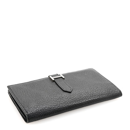 Hermes Chevre Mysore Bearn Gusset Wallet Black 4 of 8