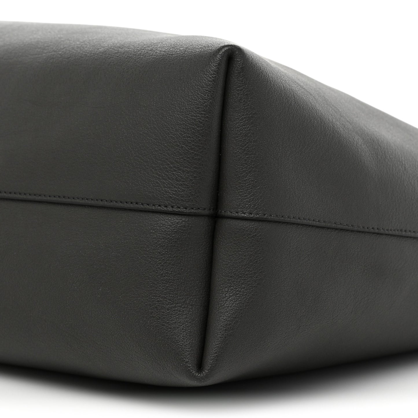 Calfskin Large Shopping Tote Coal