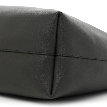 Saint Laurent Calfskin Large Shopping Tote Coal 9 of 10