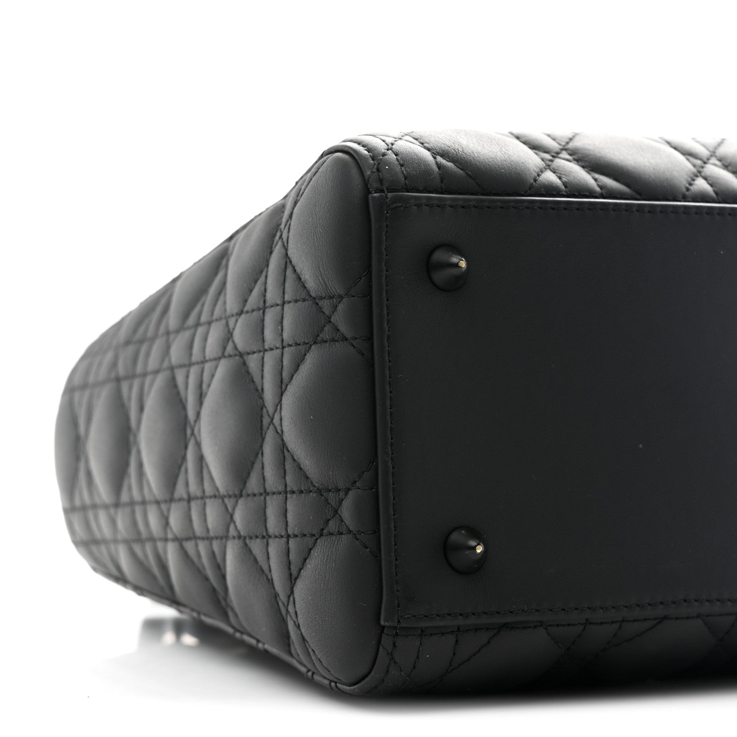 Christian Dior Ultra Matte Calfskin Cannage Medium Lady Dior Black 9 of 10