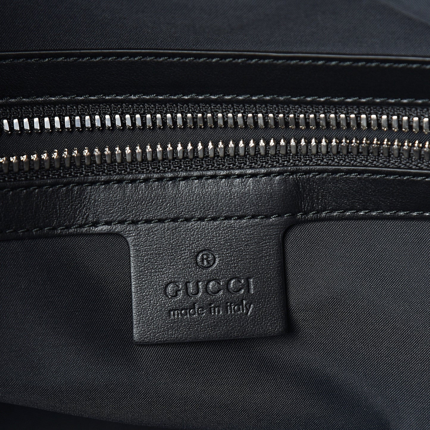 Calfskin Small GucciGhost Drawstring Backpack Black