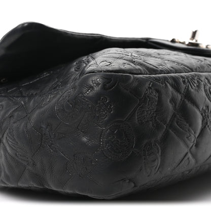 Chanel Calfskin Embossed Large Lucky Symbols Flap Black 9 of 10