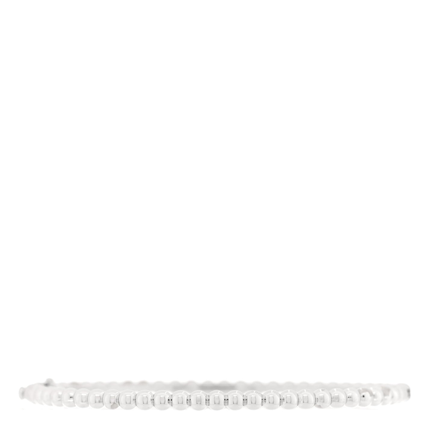 18K White Gold Perlee Pearls of Gold Bracelet L