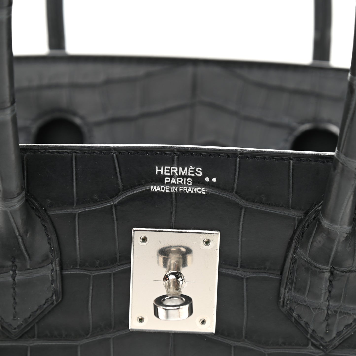 Matte Niloticus Crocodile Birkin 30 Plomb