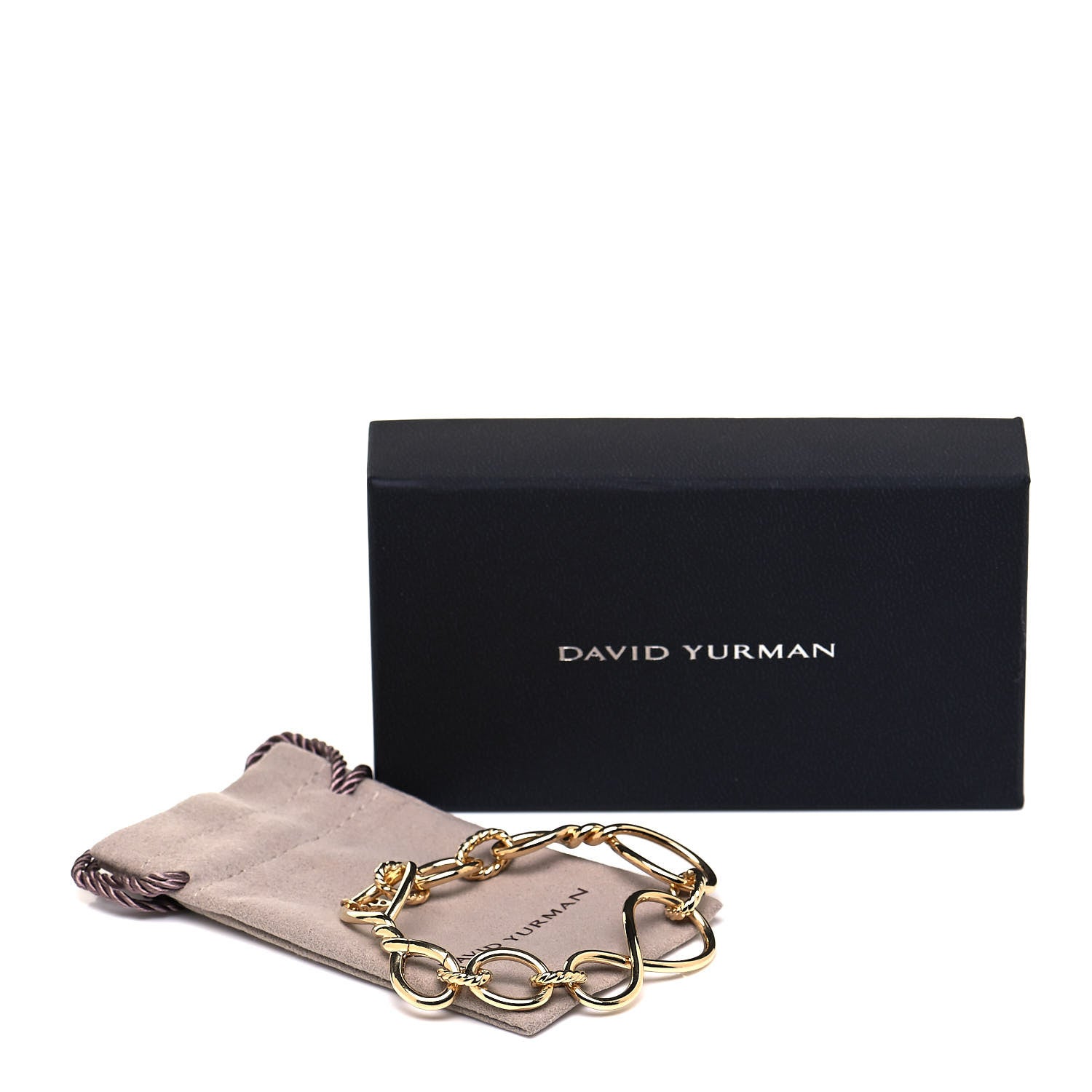 David Yurman 18K Yellow Gold Continuance Link Bracelet 5 of 5