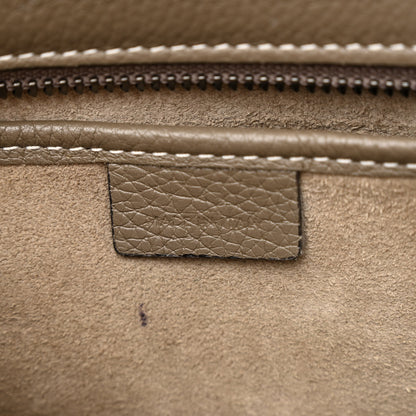 Celine Drummed Calfskin Nano Luggage Souris 8 of 12