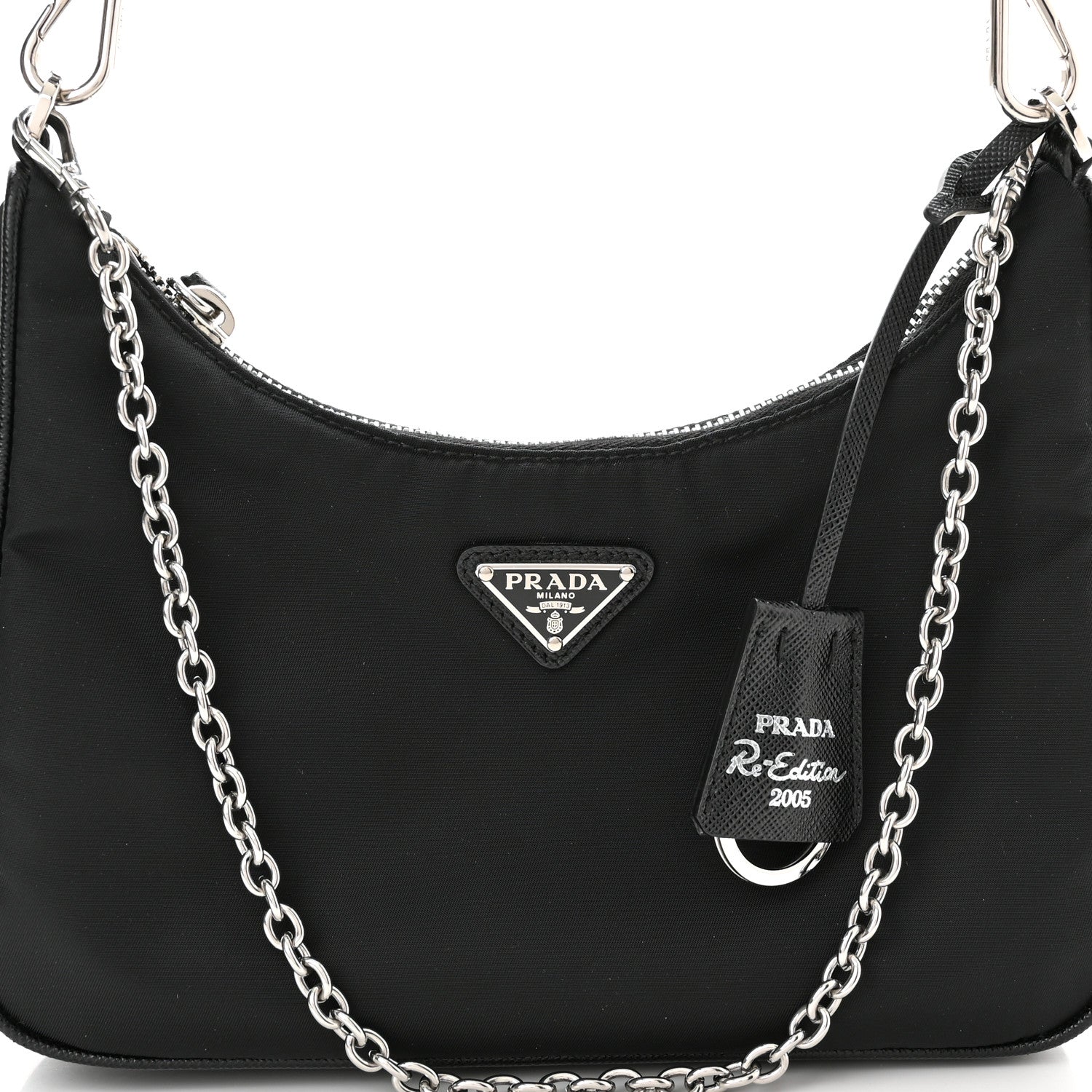 Prada Nylon Re-Edition 2005 Shoulder Bag Black 9 of 11