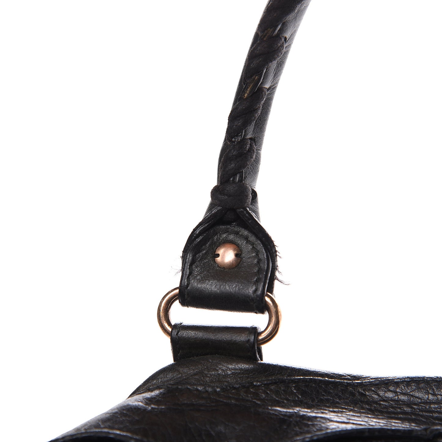 Agneau Giant 12 Rose Gold Hardware Town Black