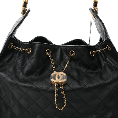 Chanel Caviar Quilted Medium Chanel 25 Handbag Black 8 of 10