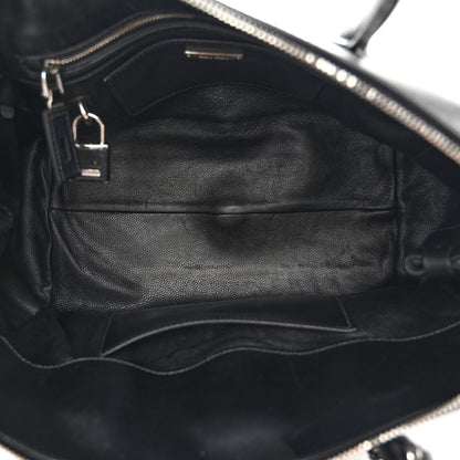 Miu Miu Soft Calfskin Top Handle Satchel Black 5 of 12
