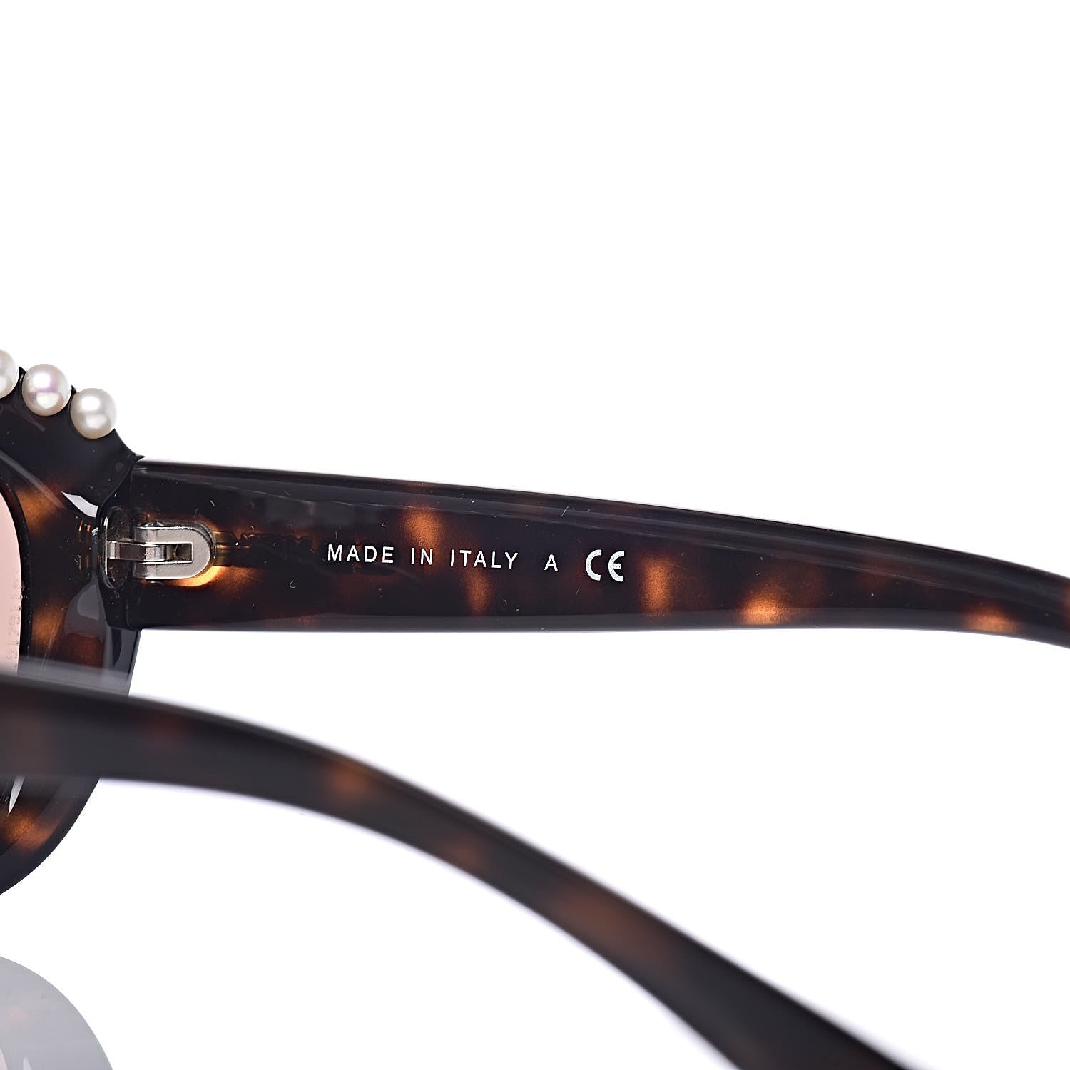 Chanel Freshwater Cultured Pearl Butterfly Sunglasses 6038 H Tortoise 6 of 7