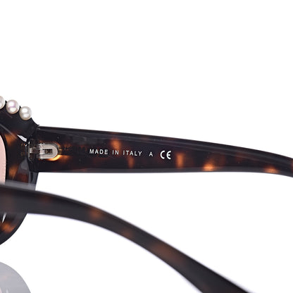 Chanel Freshwater Cultured Pearl Butterfly Sunglasses 6038 H Tortoise 6 of 7