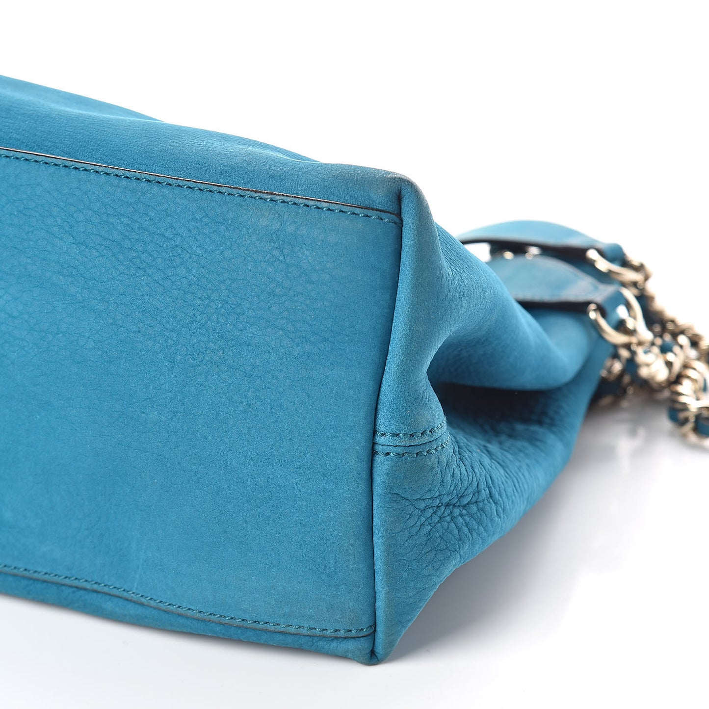 Vitello Range Medium Soho Chain Shoulder Bag Deep Cobalt