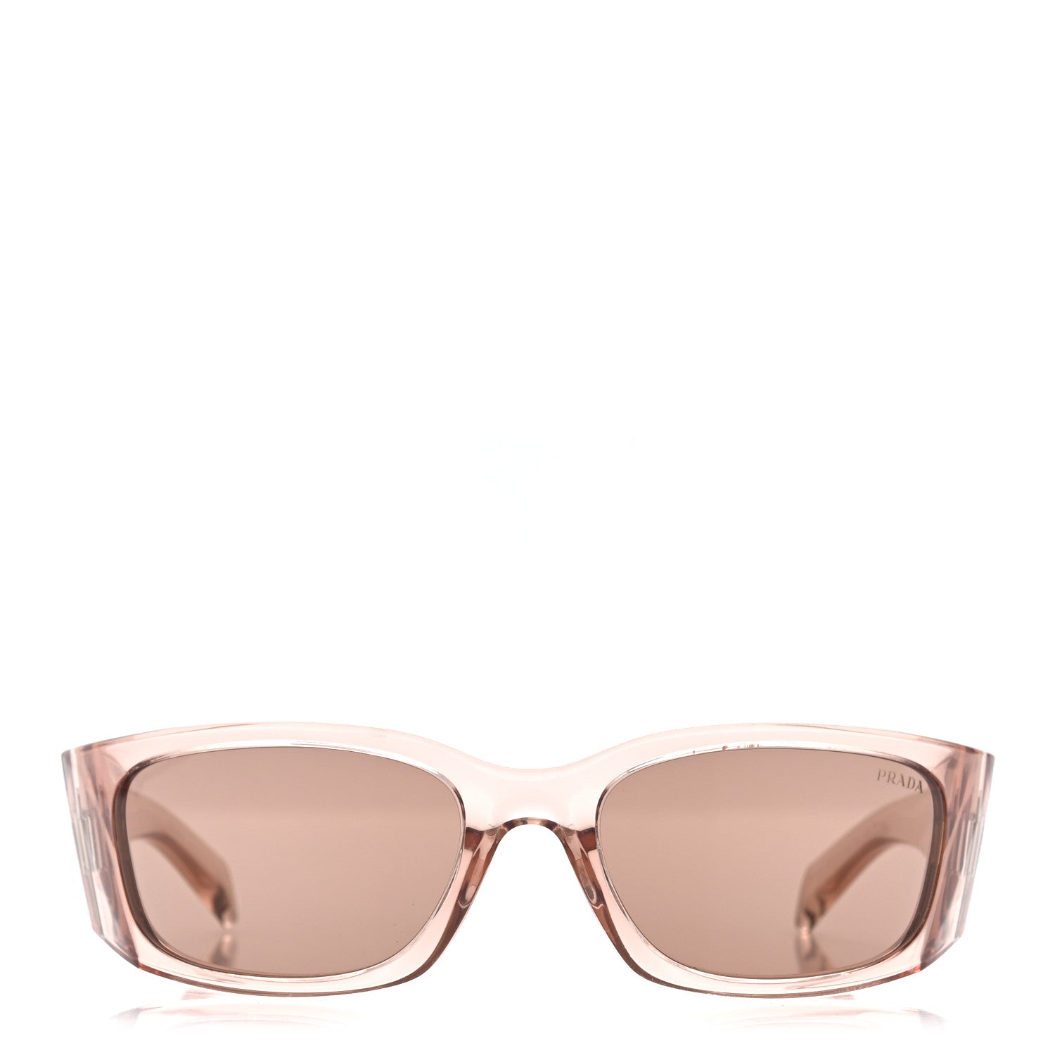 Prada Acetate Symbole Sunglasses SPR A14 Transparent Pink 2 of 7