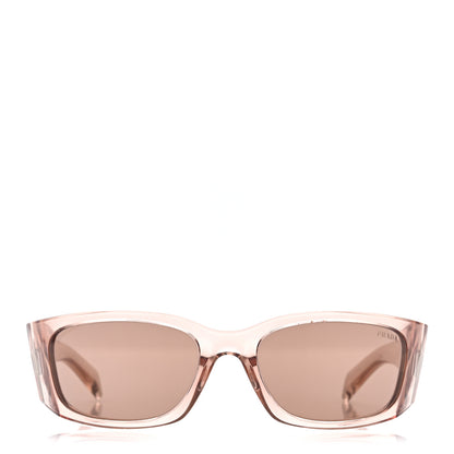 Prada Acetate Symbole Sunglasses SPR A14 Transparent Pink 2 of 7