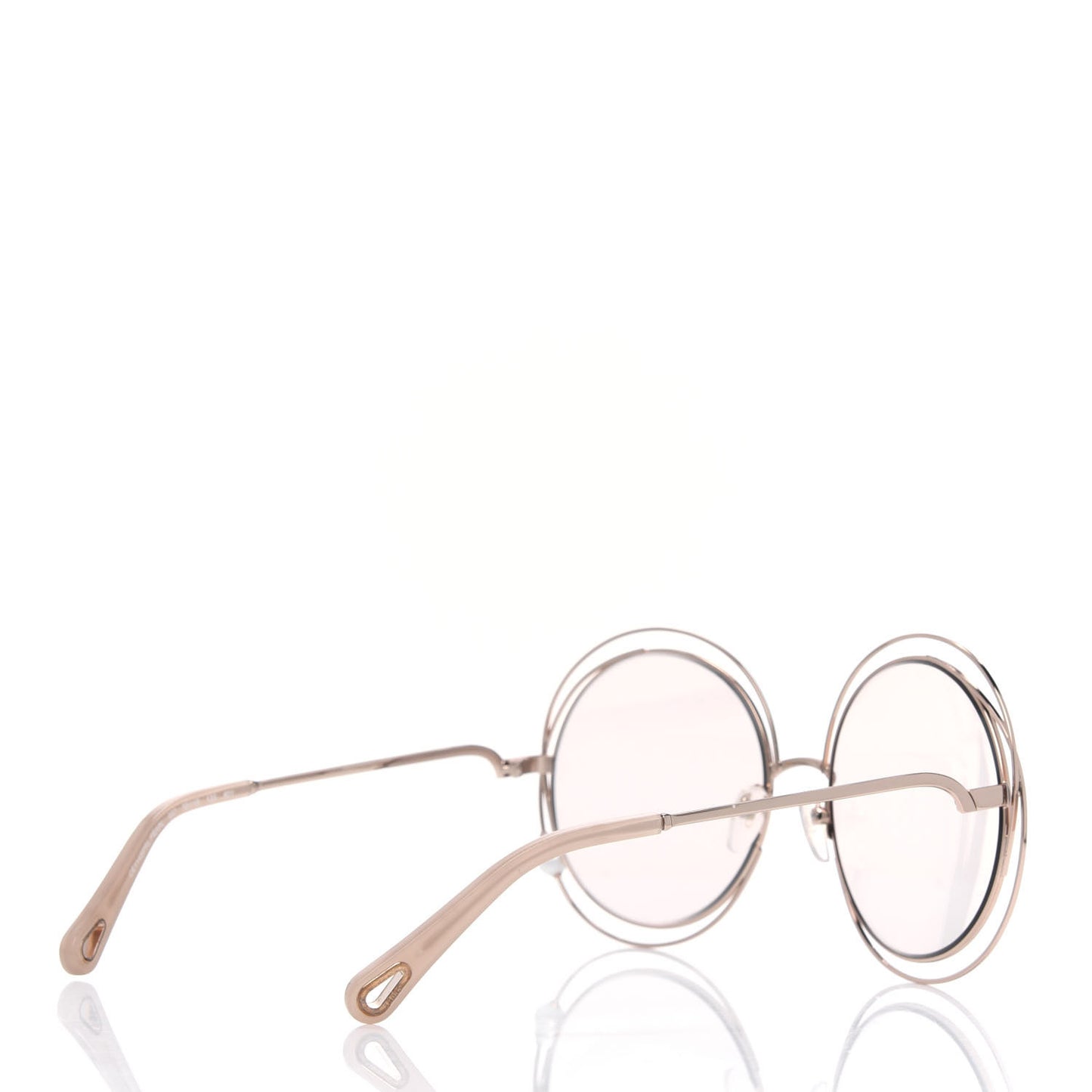 Metal Oversized Round Carlina Oversized Round Sunglasses CE114ST Gold