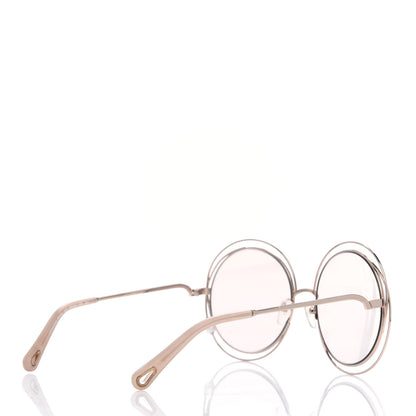 Chloe Metal Oversized Round Carlina Oversized Round Sunglasses CE114ST Gold 4 of 4